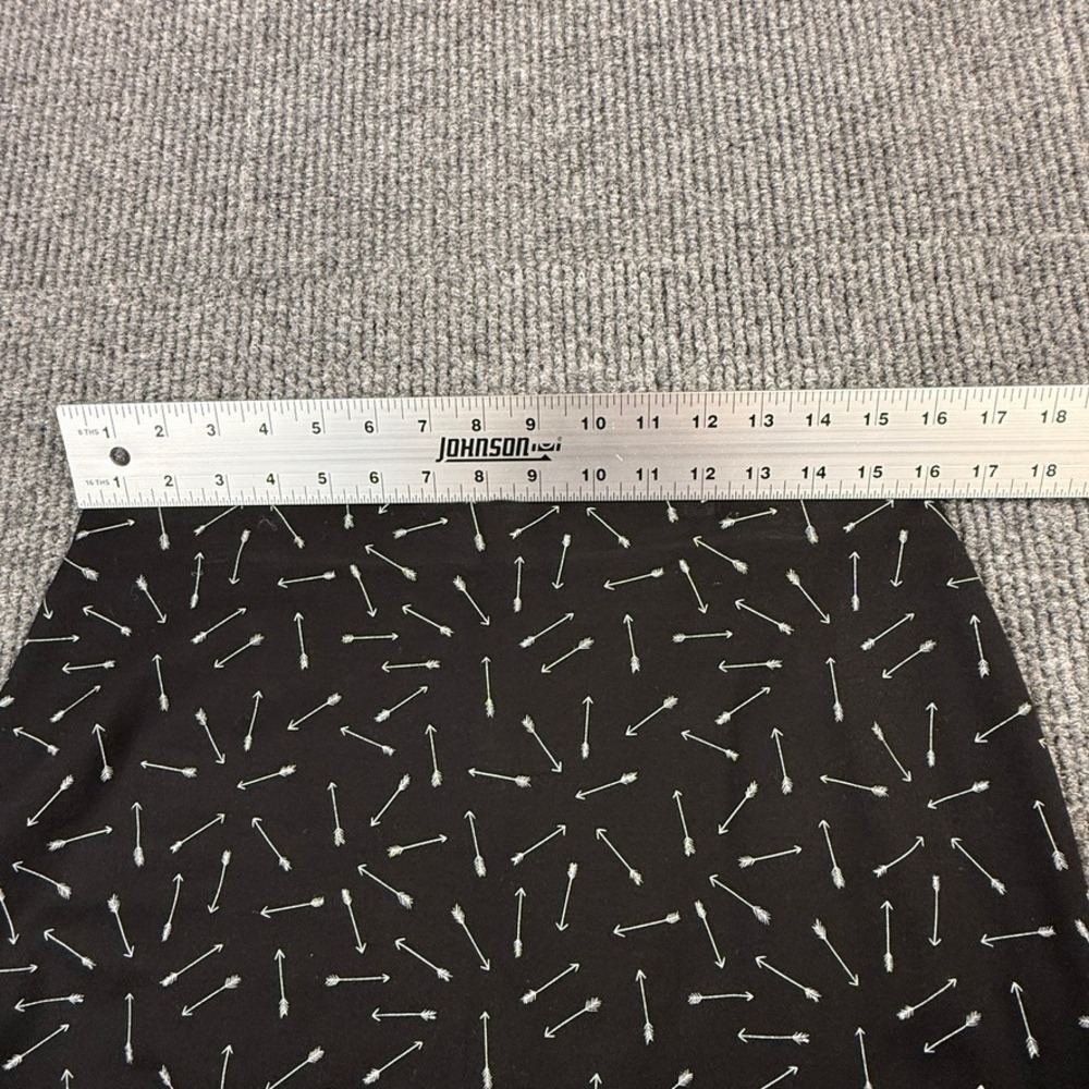 Maison Jules Womens Black White Arrow Print Pencil Skirt Size L HO15 s/40055 - Picture 5 of 10